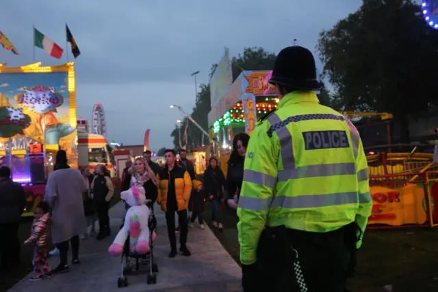 Police at Goose Fair