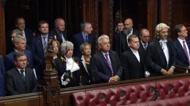 MPs have followed Black Rod into the House of Lords for prorogation