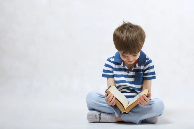 Boy reading