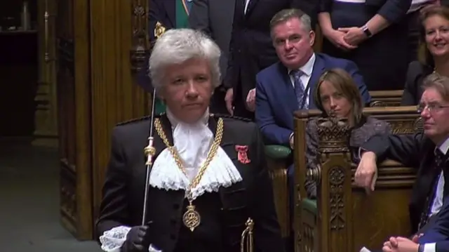 Lady Usher of the Black Rod Sarah Clarke is the first woman to hold the post