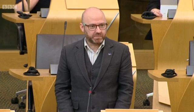 Scottish Green co-leader Patrick Harvie