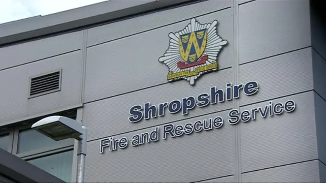 Sign for Shropshire Fire and Rescue Service