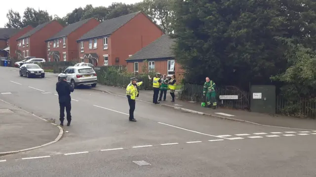 Police officers in Darnall