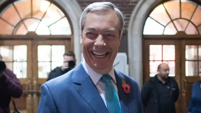 Brexit Party leader Nigel Farage