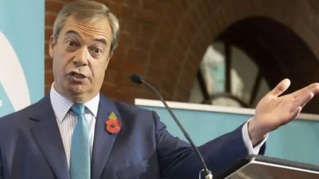 Brexit Party leader Nigel Farage