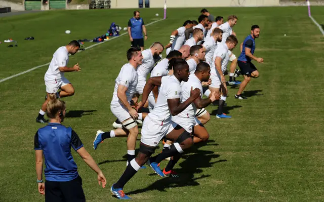 England training in Japan