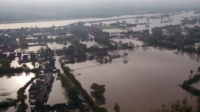 Homes flooded