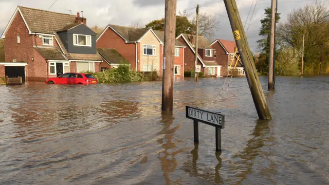 Dirty Lane in water