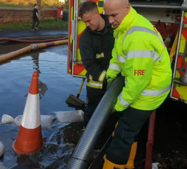 Pumping flood water