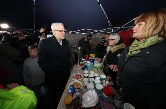 Jeremy Corbyn in Bentley