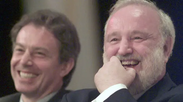 Frank Dobson (right) with Tony Blair