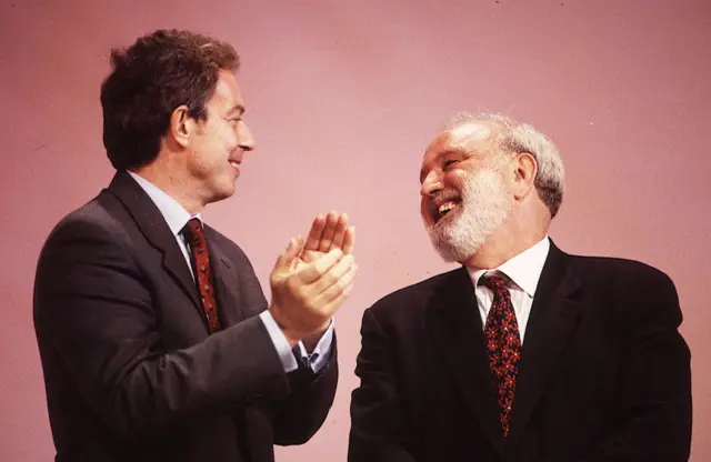 Tony Blair and Frank Dobson