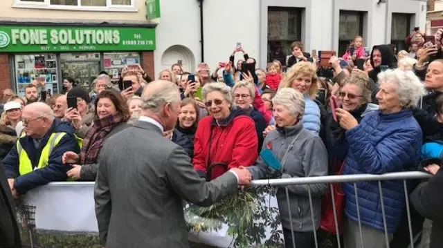 Prince Charles and fans