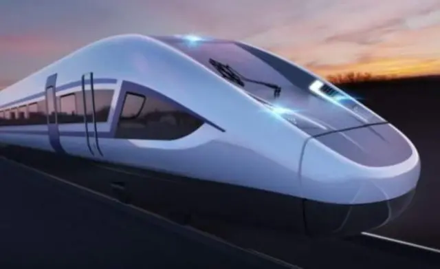 Artist's impression of HS2 train