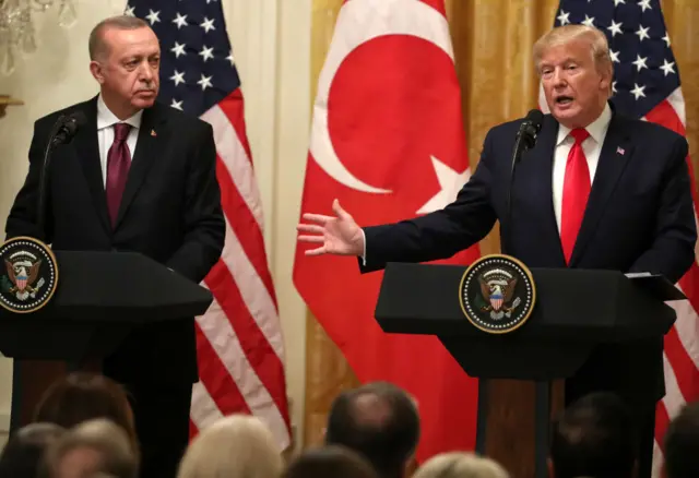 Donald Trump and Turkish President Recep Tayyip Erdogan