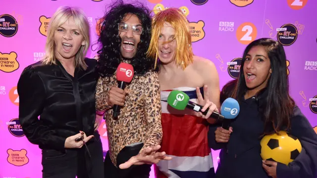 Zoe, Richie, Mike and Tina from the Radio 2 Breakfast Show