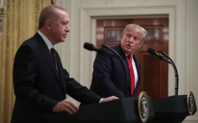 President Donald Trump and Turkish President Recep Tayyip Erdogan