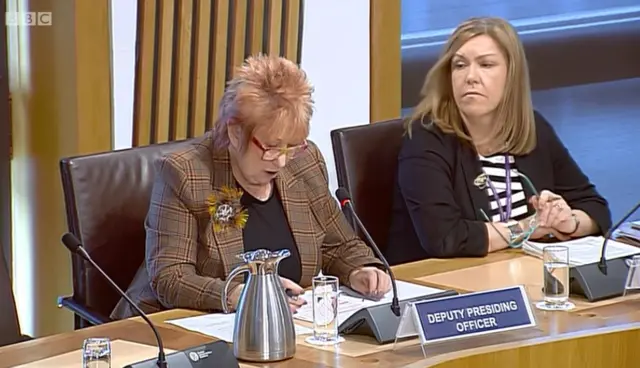 Deputy Presiding Officer Christine Grahame