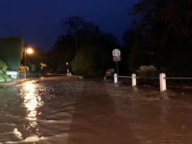 Flooded street