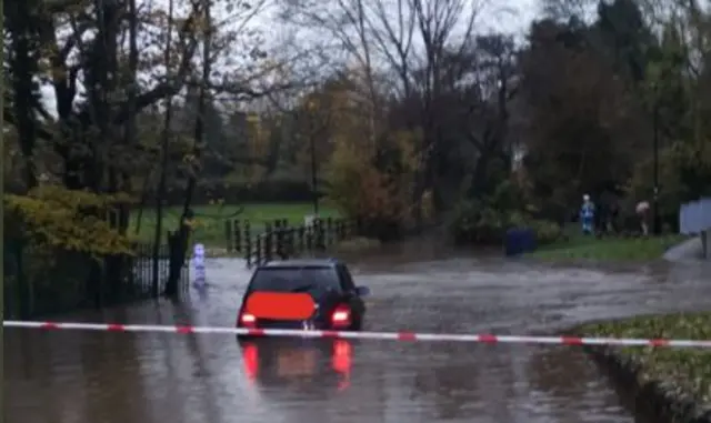 Flooded ford