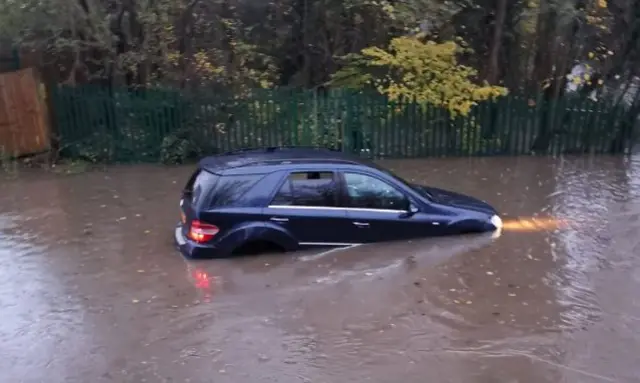 Flooded ford