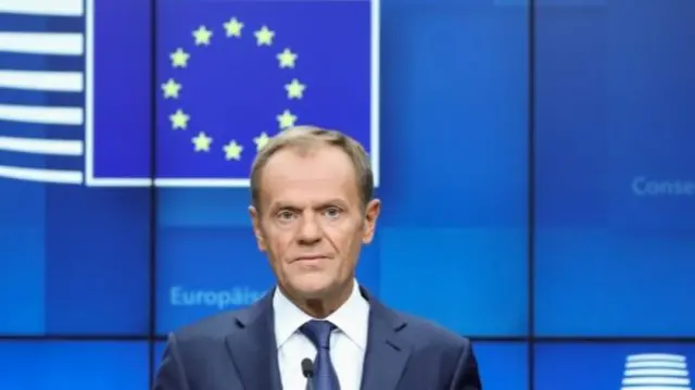 Outgoing European Council President Donald Tusk