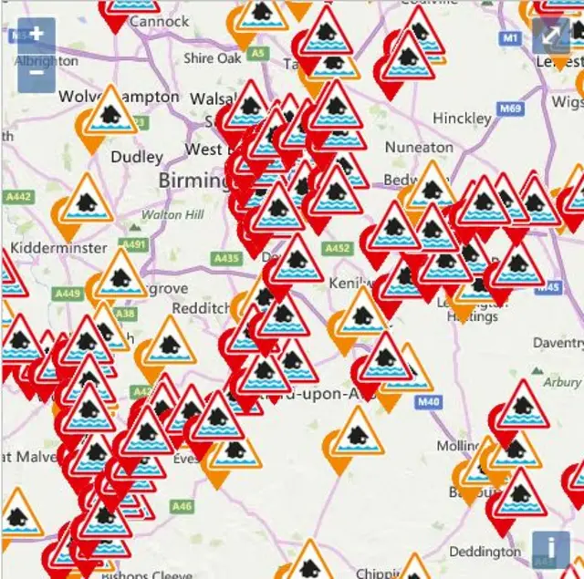 Flood map