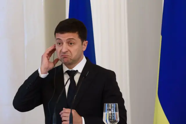 Ukrainian President Volodymyr Zelensky