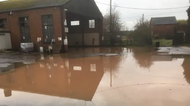 Flooding at Nottingham City Transport garage in Gotham