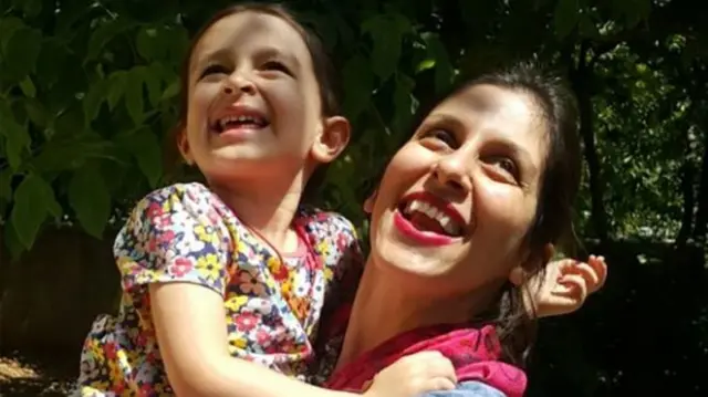 Nazanin Zaghari-Ratcliffe and her daughter