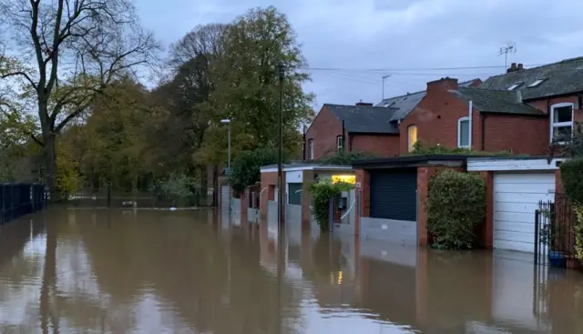 Flooded homes