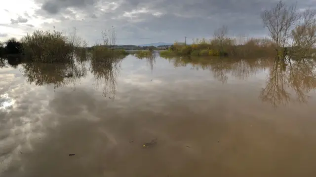 Flooded River Severn