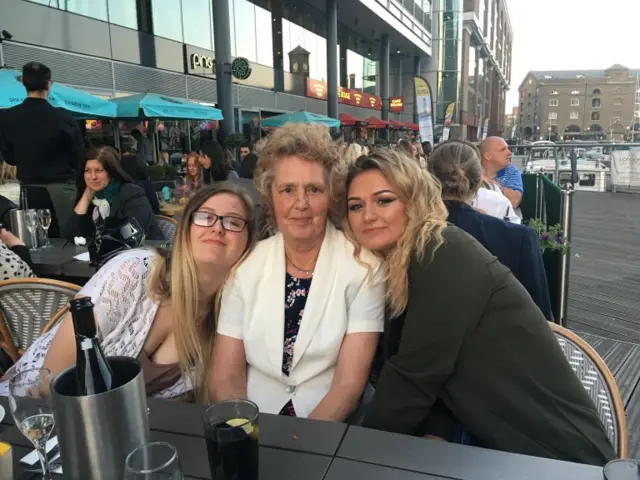 Jodie Chesney and Lucy Chesney with their nan