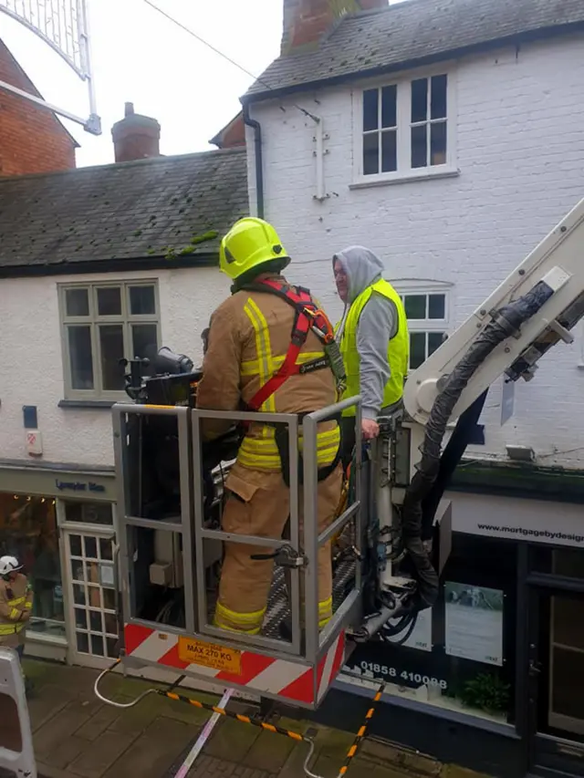 Cherry picker rescue