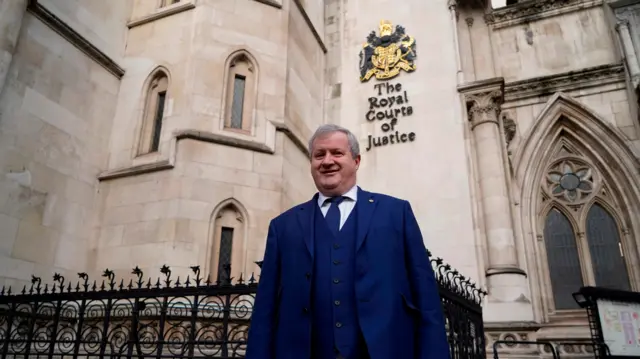 The SNP's Ian Blackford arriving at the High Court