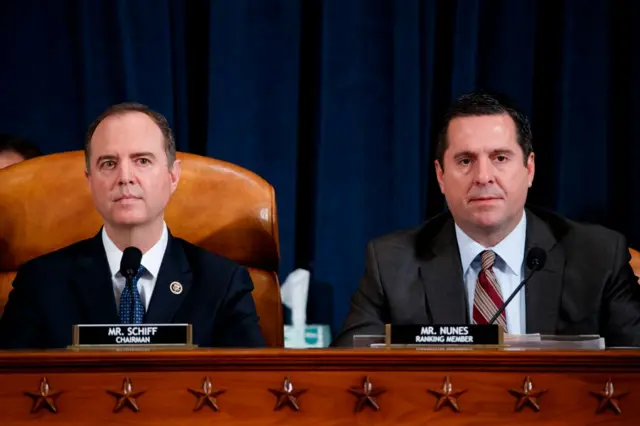 Democrat Schiff and Republican Nunes