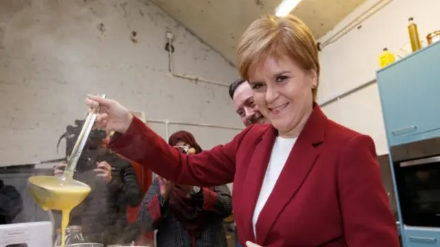 Nicola Sturgeon in Stirling