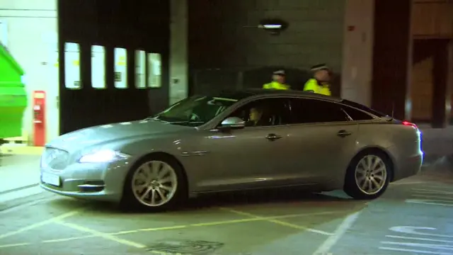 The prime minister's car has arrived at the TV studios ahead of the debate