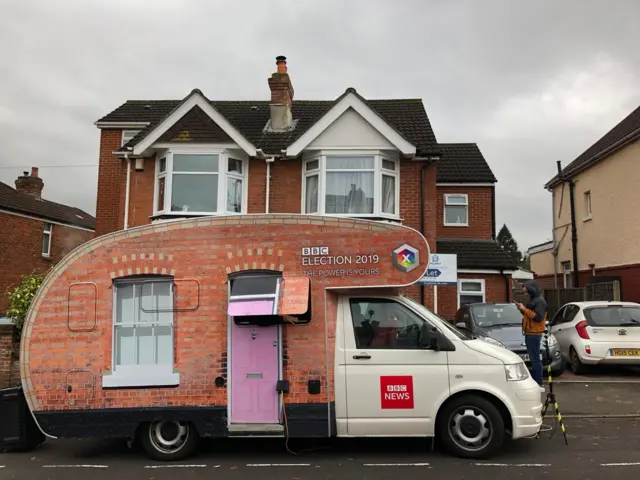 The Newsbeat campervan in Southampton