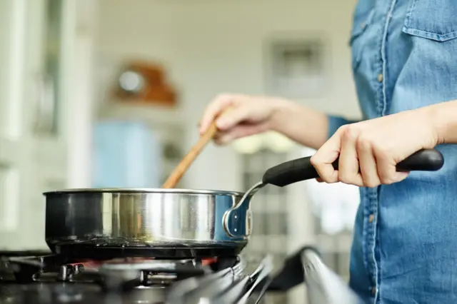 Cooking on a hob