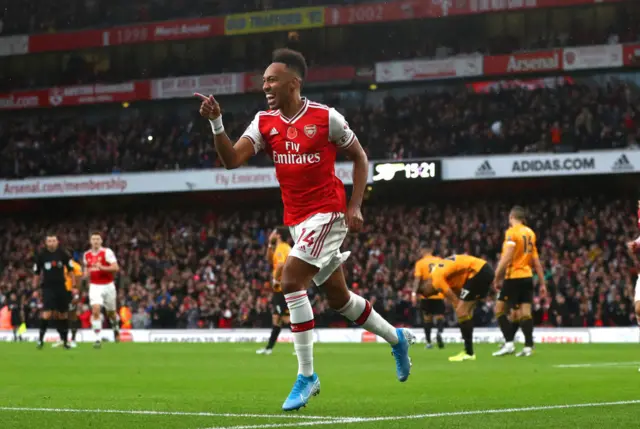 Arsenal's Pierre-Emerick Aubameyang