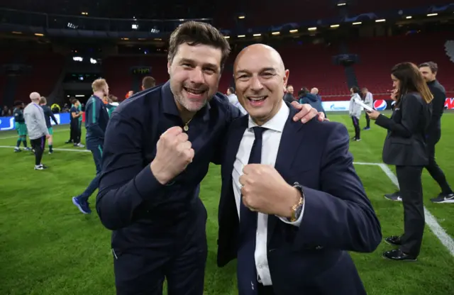 Mauricio Pochettino and Daniel Levy