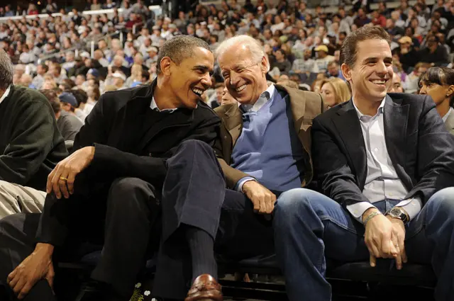 Barack Obama, Joe Biden and Hunter Biden