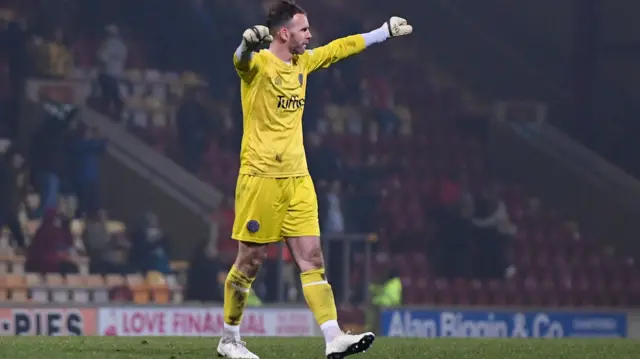 Joe Murphy of Shrewsbury Town celebrates