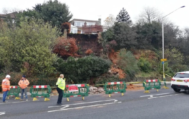 Landslip in Mansfield