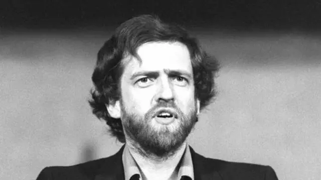 Mr Corbyn pictured here in 1984