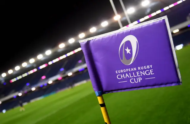 European Challenge Cup flag at Murrayfield Stadium