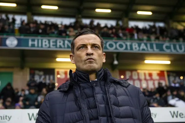 Hibs boss Jack Ross