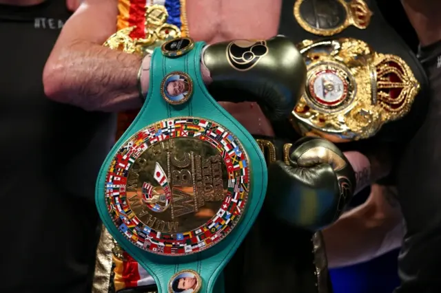 Boxing belts of Callum Smith