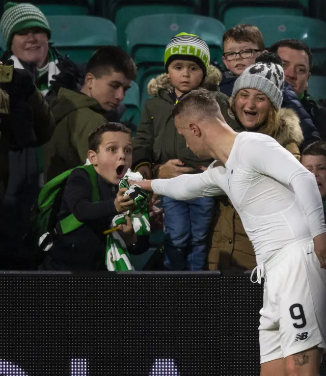 Leigh Griffiths with fan